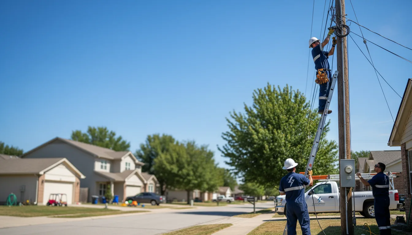 Residential electrician providing installation services in Mcadoo, PA